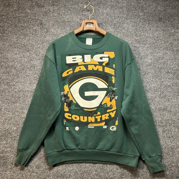 Delta Fifty Fifty Other - Vintage Green Bay Packers Crewneck Sweatshirt Mens XL Green Long Sleeve 90s